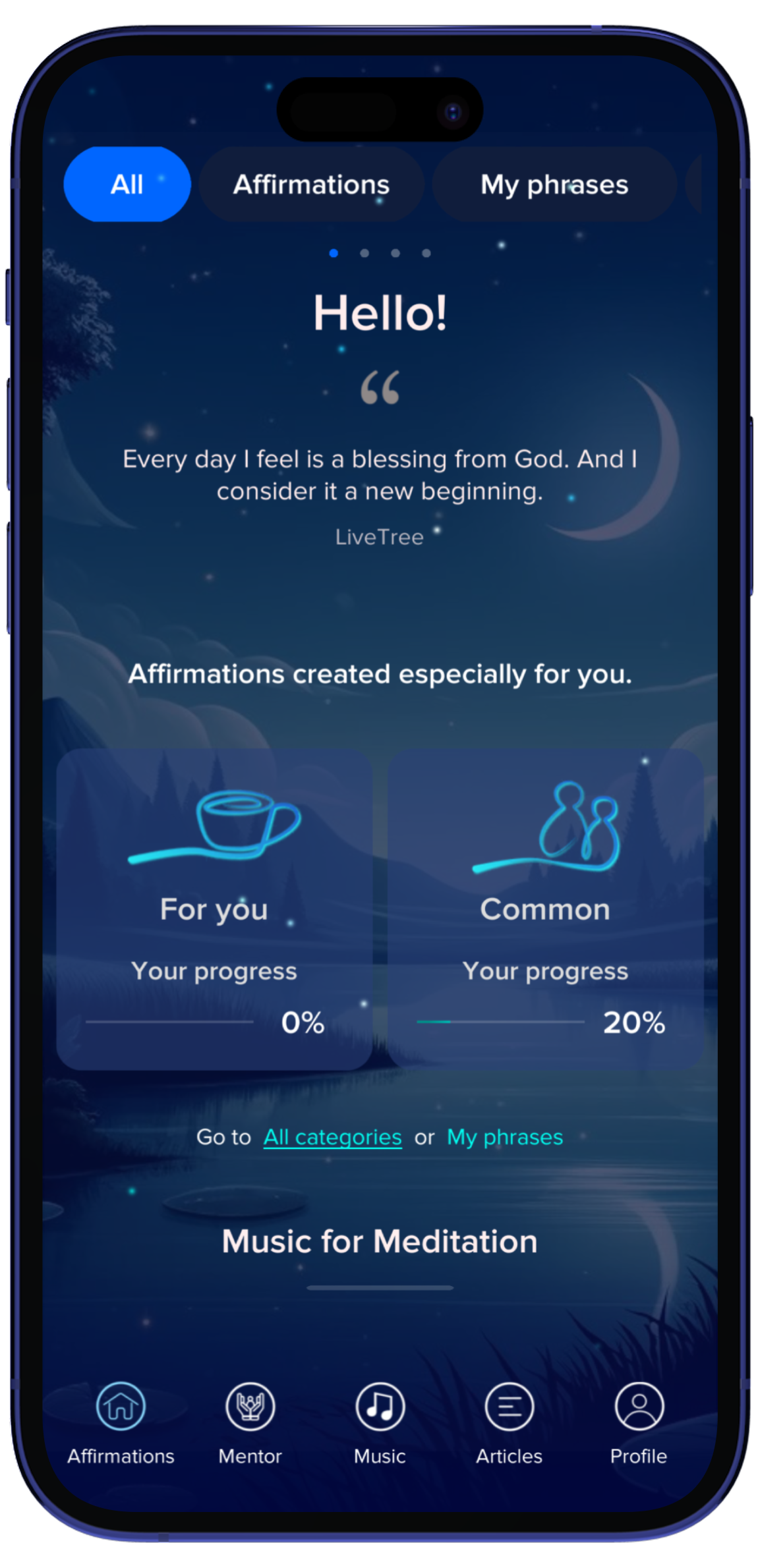 App screen 1